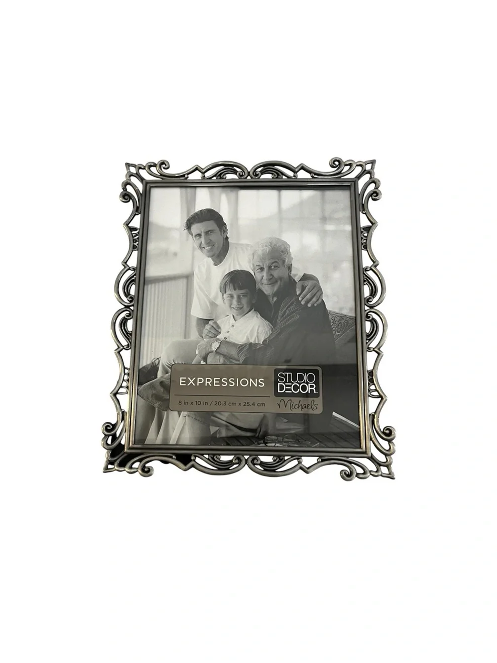 Michaels Studio Decor Expressions Silver Scroll Ornate Tabletop Frame 8x10 NEW
